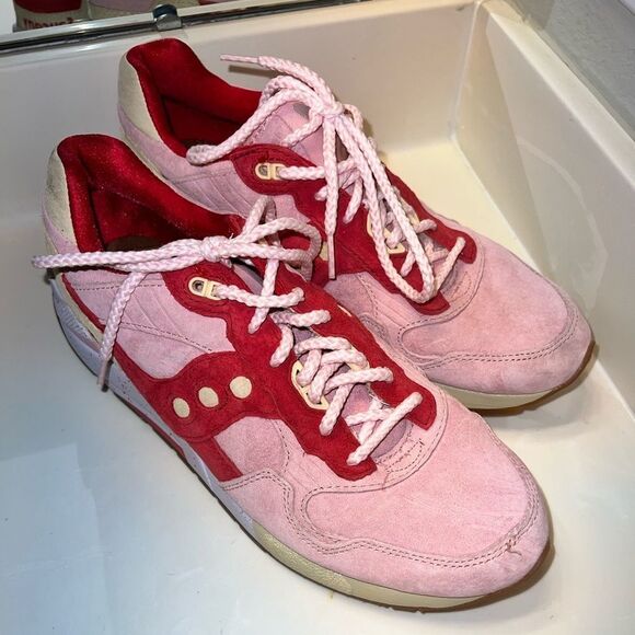 Saucony MEN 9.5 G9 Shadow 5 Scoops Strawberry vanilla ice cream sneakers RARE!!! - Picture 5 of 16